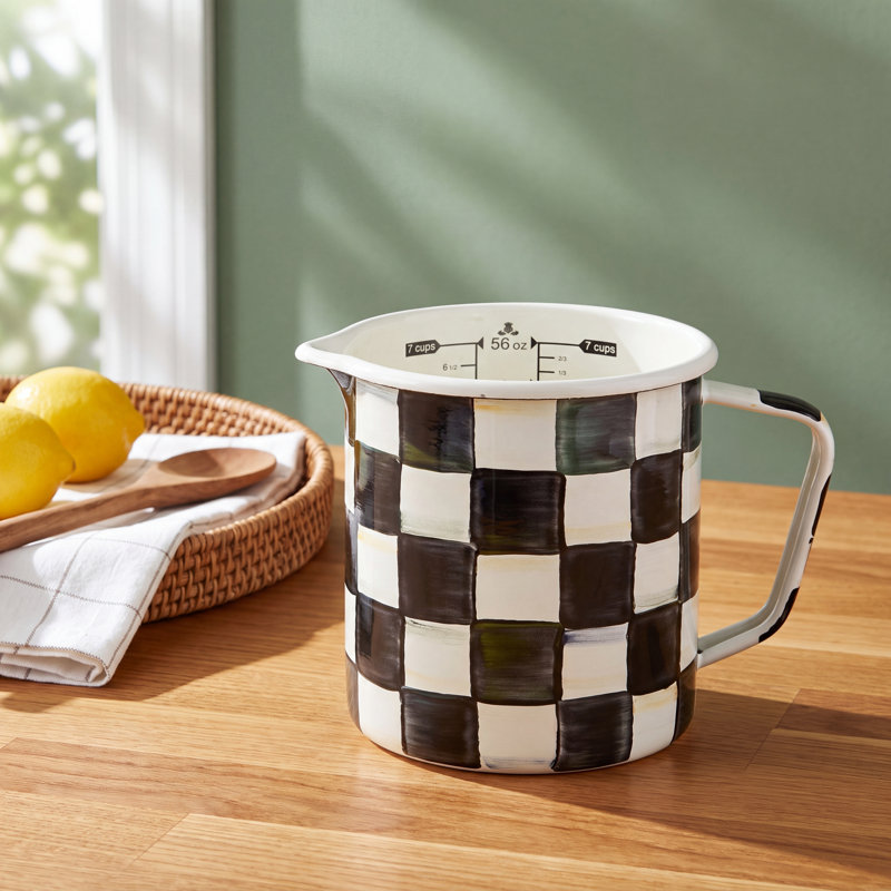 MacKenzie-Childs Courtly Check® Measuring Cup & Reviews | Birch Lane